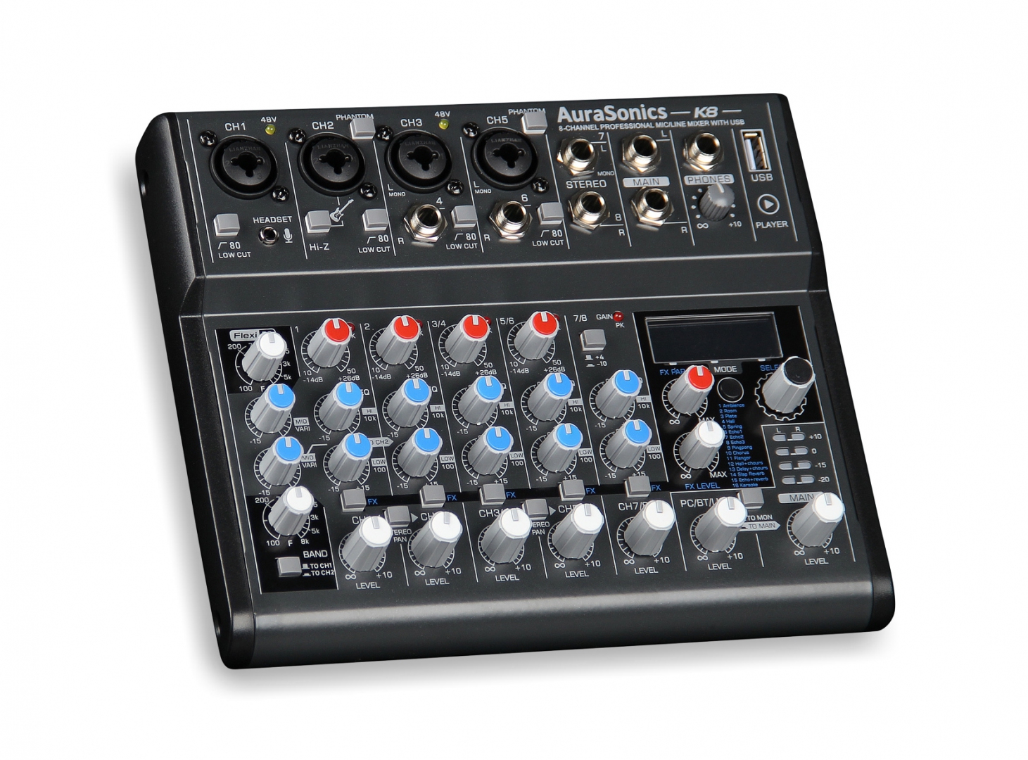 AuraSonics K8 компактный микшерный пульт в Беслане