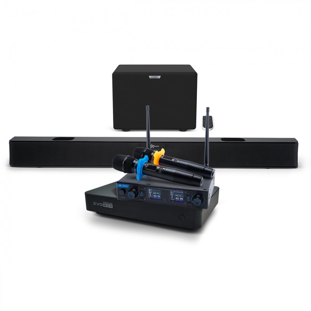 Hi-End караоке-система EVOBOX Premium + EvoSoundBar (саундбар с караоке) в Беслане