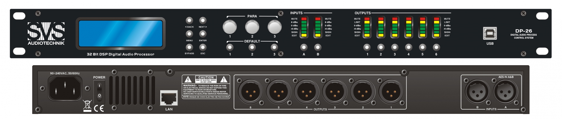 SVS Audiotechnik DP-26 Цифровой процессор: 2 входа 6 выходов в Беслане