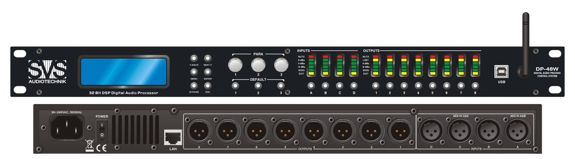 SVS Audiotechnik DP-48W Цифровой процессор: 4 входа 8 выходов в Беслане