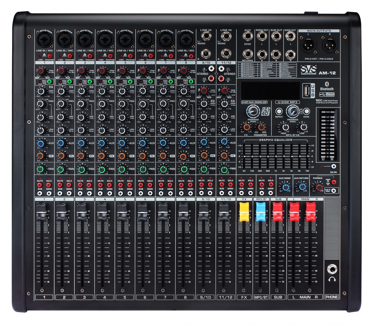 SVS Audiotechnik mixers AM-12 Микшерный пульт аналоговый, 12-канальный в Беслане