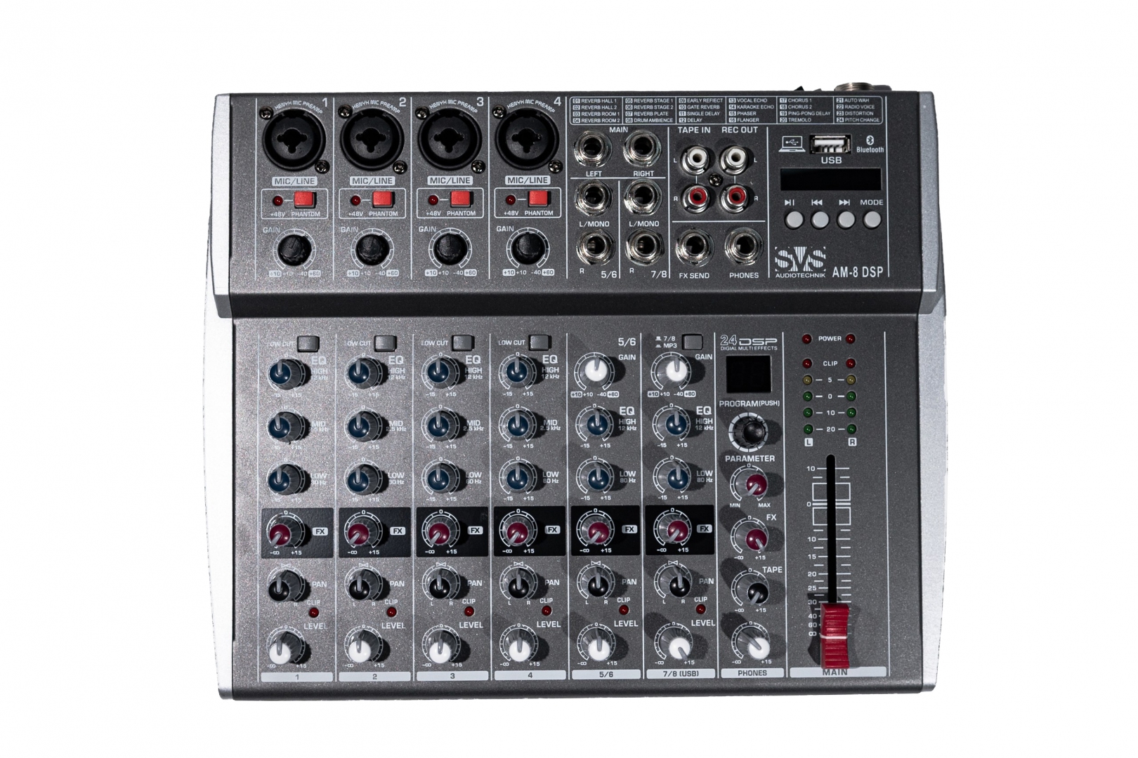 SVS Audiotechnik mixers AM-8 DSP Микшерный пульт аналоговый, 8-канальный в Беслане